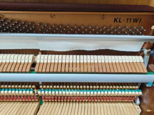 Kawai KL11WI Retro Brown Solid Wood Upright <b>Piano</b> Japan Used Precision Built Keyboard Stable Vintage Play Popular Export Model - Product Image 3