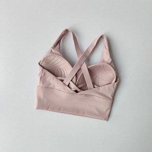 เสื้อครอปแขนกุดยืดหยุ่นของผู้หญิงเสื้อกล้ามกีฬาไร้รอยต่อเสื้อกล้ามออกกำลังกายระบายอากาศได้ดีด้านหลังสวยงามสำหรับวิ่งโยคะแบบเรียบง่าย - Product Image 2