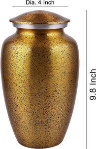 Urnes de crémation en aluminium antique de haute qualité Urnes funéraires indiennes pour humains - Product Image 6