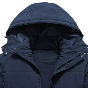 Haute Qualité Léger Puffer Veste D'hiver Personnalisable Toile Respirant Fermeture Éclair Coupe-Vent Col Montant À La Mode En Plein Air - Product Image 2