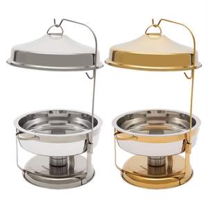 Plat chauffant décoratif de style luxueux pour le service de buffet et la présentation décorative - Product Image 1