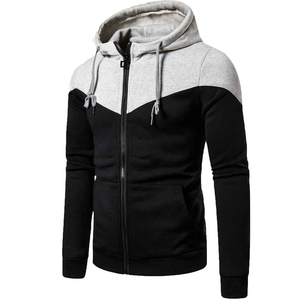 Sudadera con capucha para hombre, abrigo para hombre, Sudadera con capucha de Color en contraste, chaqueta de invierno para hombre con solapa con cremallera, manga larga - Product Image 6