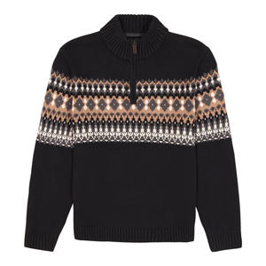 Suéter Personalizado con Logotipo para Hombre, Jersey de Punto Jacquard, Prenda de Punto de Invierno con Cuello Redondo, Suéter de Punto de Algodón de Diseño Personalizado - Product Image 6