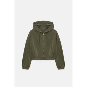 Sudadera Corta con Capucha y Cremallera de Tacto Suave para Uso Diario - Product Image 5