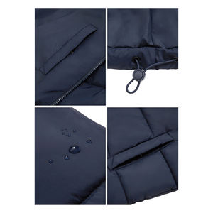 Autumn Winter New Trend Men's Jackets Patchwork Thin Casual Loose Cotton <b>Padded</b> Quilted Jacket Zipper Coat Jackets For Men - Product Image 4