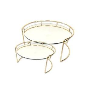 Base en pierre de marbre Plateau rond de service de haute qualité avec poignée pour décor de Noël Servir des aliments dans un restaurant d'hôtel - Product Image 2