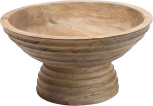 Cuenco con patas de madera de mango Marrón 5 cuartos Cuencos grandes para servir o para comida Cuenco grande redondo para mezclar - Product Image 6