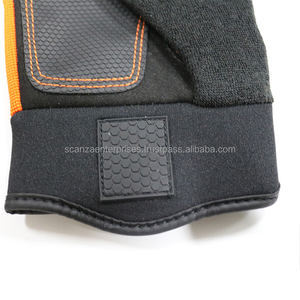 Guantes DE SEGURIDAD duraderos para mecánicos, Palma reforzada de algodón, cuero Industrial, goma antivibración para mantenimiento mecánico - Product Image 3