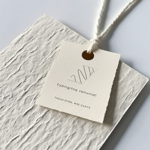 Étiquettes volantes de luxe personnalisées en <span class=keywords><strong>carton</strong></span>, impression de logo, étiquettes volantes pour vêtements, logo propre - Product Image 3