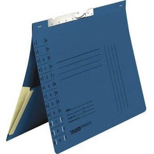 Recycled Blue Falken <b>A4</b> 320g/m Manila Cardboard Official Filing System with Organizational Imprint - Product Image 1