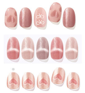 Origine coréenne 3D magnétique magnétisé pré-durci Volume up Gel Nail Sticker Étanche Style coréen Bande de gel souple Lampe longue durée - Product Image 4