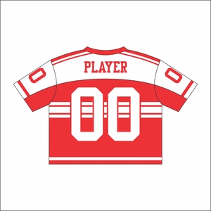 Vente en gros jersey de baseball en maille de coton personnalisé tricot rayé imprimé t-shirt boxy surdimensionné col en V cropped mesh jersey - Product Image 4