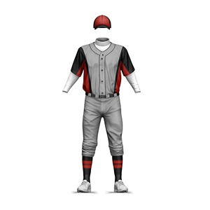 Uniforme de Béisbol Personalizado con Logotipo del Equipo, Conjuntos Deportivos Transpirables Estampados, Unisex, Talla Grande, Secado Rápido, Antibacteriano, Cuello en V, 460g - Product Image 1