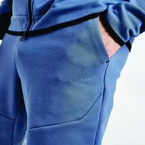 Chándal de poliéster de alta calidad para hombre personalizado al por mayor adultos ropa deportiva atlética de talla grande transpirable para invierno - Product Image 6