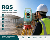 Estación Total RUIDE RQS: Instrumento de Topografía de Alta Precisión, Teodolito Electrónico para Construcción y Levantamientos Topográficos