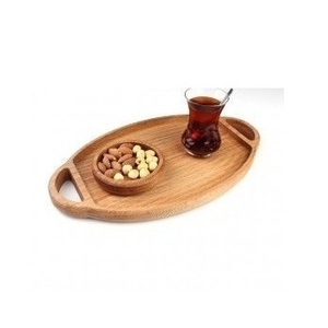 Plat à feuilles Plateau en bois pizza et aliments en bois Fabricant et exportation Conception personnalisée Bol de service à salade en bois Fournisseur en gros - Product Image 6