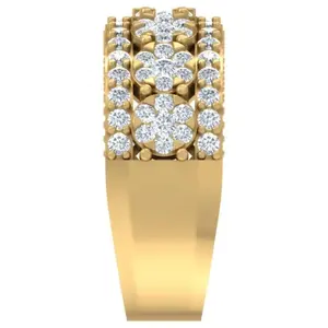 High Quality Vvs Moissanite Diamond <b>Ring</b> 925 Sterling <b>Silver</b> Jewelry 18K Gold Plated Vvs Moissanite Diamond <b>Ring</b> for <b>Men</b> Women - Product Image 4