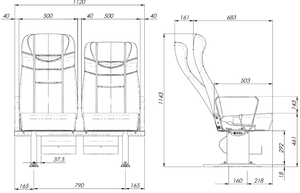Wholesale New Luxury VIP Bus <b>Coach</b> Passenger Seats for Replacement - Product Image 3