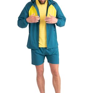 Ensemble short et coupe-vent 2 pièces personnalisé pour homme 2026 – Style streetwear décontracté en nylon et polyester pour l'été - Product Image 1