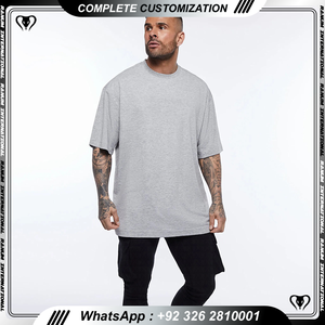 Custom <b>Heavyweight</b> O-Neck <b>T</b> <b>Shirt</b> for <b>Men</b> Plus Size Oversized Quick Dry Light Breathable with Drop Shoulders Logo Print Fitness - Product Image 2