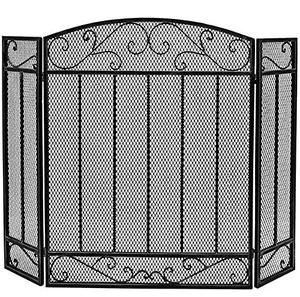 Grille de protection contre le feu en fil métallique pour extérieur, accessoires pour foyer, écran de cheminée avec portes, grand écran de protection plat - Product Image 3