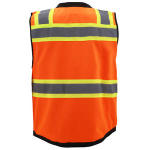 Gilet de sécurité à coutures robustes de haute qualité avec poches, gilet de construction le plus vendu pour hommes, au prix de gros - Product Image 2