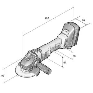 Amoladora Angular Inalámbrica de 18V 5.2Ah CCG 18-125 BL, Diámetro de Corte y Desbarbado de 5 Pulgadas, Rosca de Montaje de 5/8-11 Pulgadas, Interruptor de Gatillo - Product Image 2