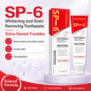 YAYASHI SP-6 Whitening <b>Toothpaste</b> 120g Probiotic Stain Removing Fresh Breath Adult Use - Product Image 1