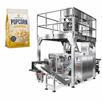 Automatische Doypack verpakkingsmachine voor popcorn, macadamianoten, kikkererwten, korrelige noten en voedselverpakkingen