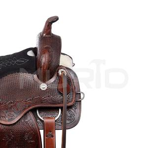 Juego de tachuelas de caballo de carreras Inglés y occidental de calidad superior Asiento de caballo de cuero genuino y material sintético para montar a caballo - Product Image 6