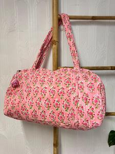 Bolsa de Viaje Deportiva de Gran Capacidad, Ecológica, Acolchada, con Estampado de Bloques, Informal, de Lujo, para Mujer - Product Image 2