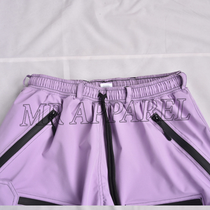 Pantalones de Nieve Cargo Holgados de Lavanda para Invierno con Cintura Ajustable con Cordón, Múltiples Bolsillos con Cremallera, Ventilaciones y Puños Elásticos - Product Image 3