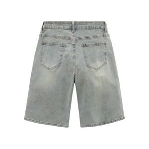 กางเกงยีนส์ขาสั้นทรงหลวมสำหรับผู้ชายกางเกงยีนส์ทรงหลวมโลโก้ออกแบบได้ตามต้องการ - Product Image 6