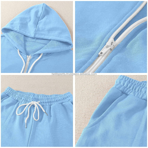 Conjunto Deportivo Unisex Casual de Invierno con Diseño Sólido, Pantalones y Sudadera de Forro Polar/Algodón Ecológico, con Logotipo Personalizado Diamante - Product Image 6