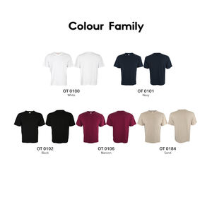 เสื้อยืดผ้าฝ้ายโพลีเอสเตอร์สำหรับผู้ใหญ่และชายเสื้อลำลองคอกลมผ้า210gsm OT01เป็นมิตรต่อสิ่งแวดล้อม - Product Image 5