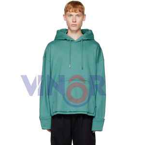 Sweat-shirt oversize imprimé à l'écran 100% coton pour homme et femme, sweat-shirt à capuche brodé, teinture unie, streetwear, mode automne-hiver - Product Image 6