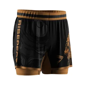 Shorts pour hommes en spandex anti-boulochage, en stock, logo personnalisé directement de l'usine - Product Image 5