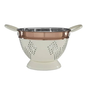 Un colador de tamaño mediano que añade un toque metálico moderno a la cocina Hecho de acero inoxidable no corrosivo al mejor precio - Product Image 1