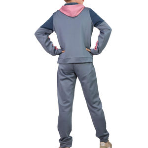 Conjunto Deportivo de Felpa para Mujer, Nuevo, Tejido Suave, Manga Larga, con Capucha, Secado Rápido, Transpirable, para Ejercicio Informal, 2 Piezas - Product Image 2