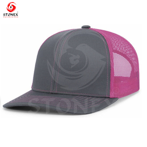 Custom Logo Baseball Cap 100% Cotton Trucker Caps Custom Hats Patch Mesh <b>Back</b> Trucker Hats With Custom Logo - Product Image 4