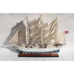 Gia Nhien Manufacturer Approve Custom Design Low MOQ CHRISTIAN RADICH <b>WOODEN</b> <b>MODEL</b> TALL SHIP with HIGH QUALITY - Product Image 2