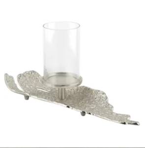 Élégant Porte-Bougie Unique en Métal Doré Minimaliste, Écologique et Fait Main, pour Tables à Manger et Intérieurs Domestiques, Pâques et Noël - Product Image 2