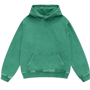 Sudadera con capucha transpirable para hombre con lavado ácido, ropa de calle pesada de gran tamaño para exteriores, Jersey lavado Vintage de talla grande, fabricante personalizado - Product Image 4
