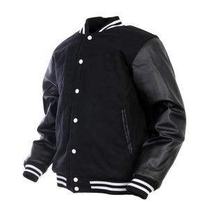 High Qualify Custom Logo Baseball <b>Jacket</b> Cotton Polyester Letterman College <b>Men's</b> Chenille Embroidery Bomber Letterman <b>Jacket</b> - Product Image 5