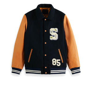 Vestes universitaires pour hommes en laine/polyester, sur mesure, respirantes, écologiques, style baseball, vente en gros - Product Image 1