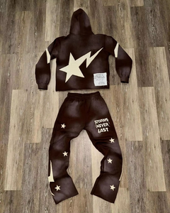 Chándales de Jogger de lavado ácido Vintage para hombre de alta calidad 100% algodón bordado Sun Fade Baggy impresión Digital temporada de otoño - Product Image 2