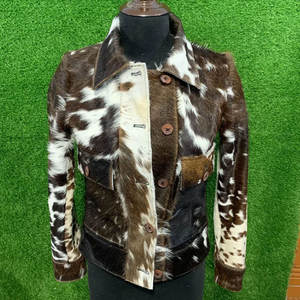Chaqueta de cuero de vaca hecha a medida más vendida, estilo informal, nuevo estilo, diseño único, chaquetas de cuero de vaca para hombre - Product Image 1