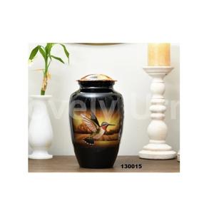 Urne de crémation de colibri pour le mémorial des cendres humaines Urne de crémation adulte Colibri fabriquée à la main Grande urne 10.5 - Product Image 1