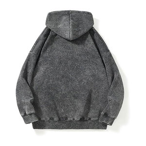 Sudadera con Capucha Extra Grande Lavada al Ácido al por Mayor, Sudadera Holgada de Felpa, Sudadera con Capucha, Logotipo Personalizado OEM al por Mayor - Product Image 6