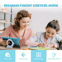 Tablette pour enfants ODM nouvelle génération, 7 pouces, bleue, C Idea, Android 12, écran IPS, 128 Go de stockage, double caméra, 6 Go de mémoire, étui, MTK, Wi-Fi